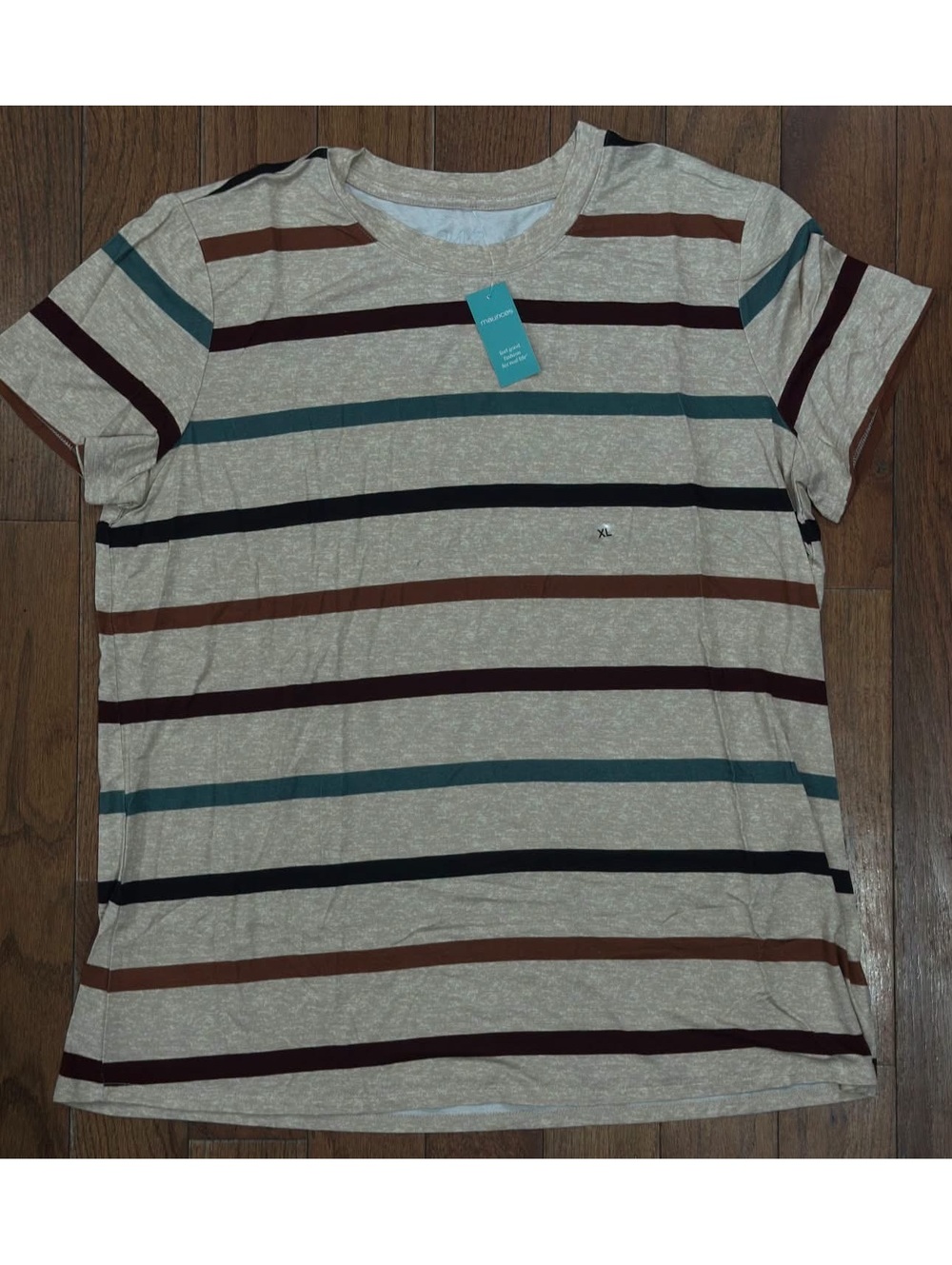 Maurices Women’s Striped Short Sleeve T-Shirt XL
